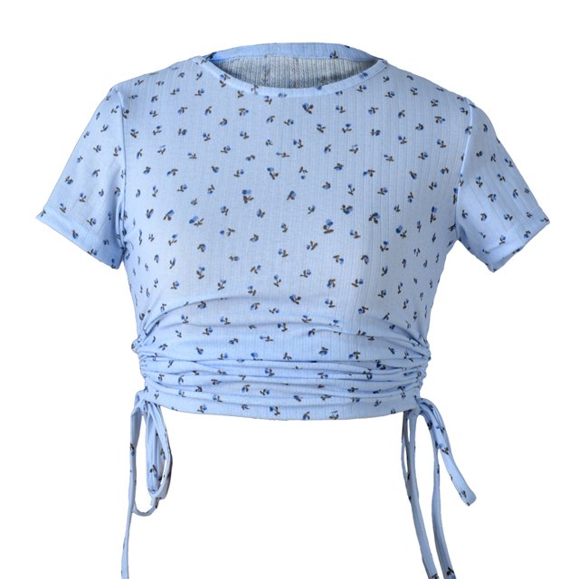 T-Shirt à Manches Longues pour Femmes à Manches Courtes Harajuku Crop Tops T-Shirt