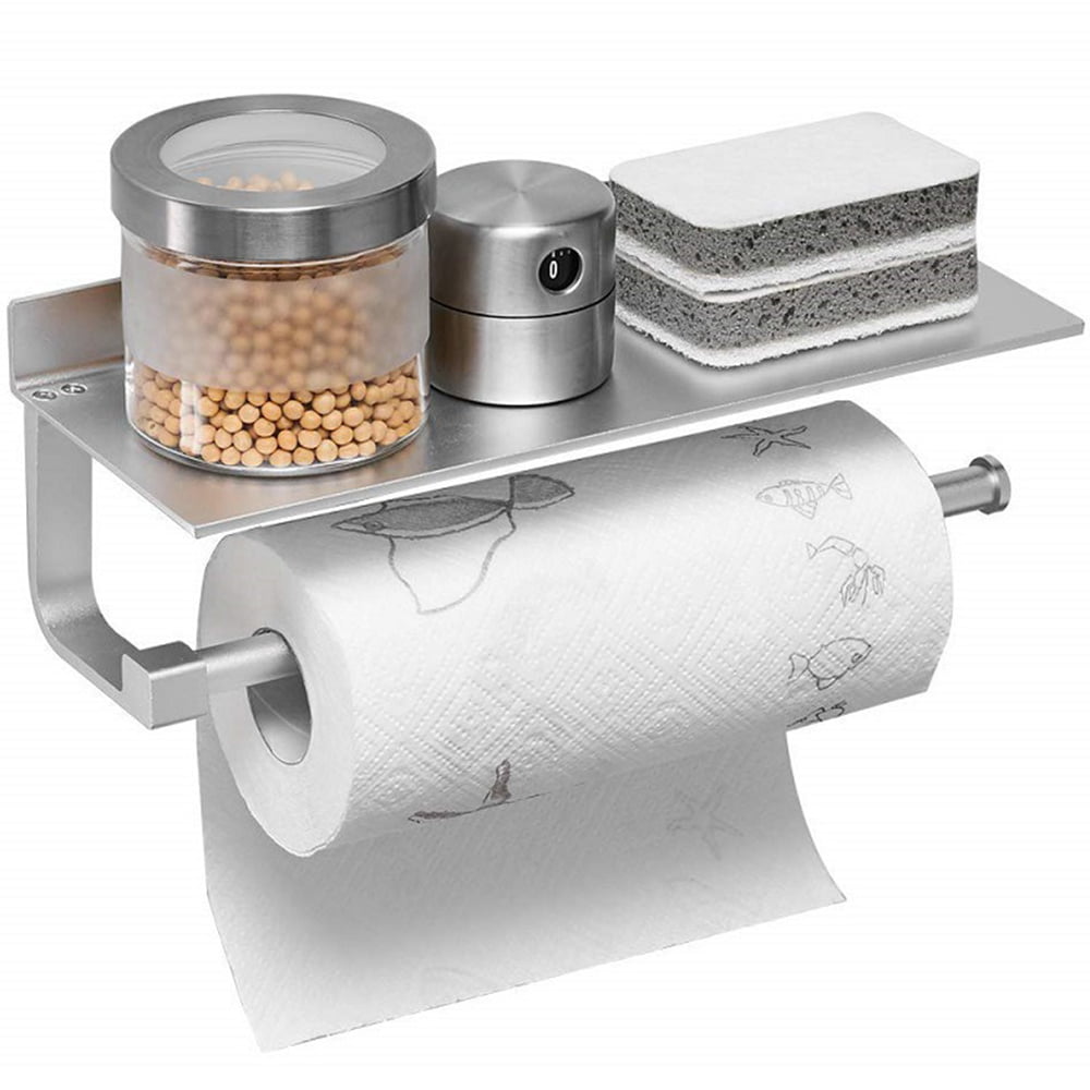 Stainless Steel Toilet Paper Holder Storage Towel Dispenser Tissue Roll Hanger 