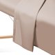 thumbnail image 4 of Juego de sábanas para mesa de masaje Saloniture, microfibra, 3 piezas, arena, 4 of 7