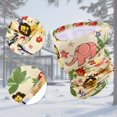 thumbnail image 4 of Unique Bargains 1 Pc Neck Gaiter Ice Silk Print Scarf Mask Bandana Light Yellow, 4 of 5