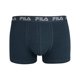thumbnail image 2 of FILA Calzoncillos de hombre, paquete de 5 - cintura con logo, urbano, algodón stretch, liso Azul L (Large), 2 of 3