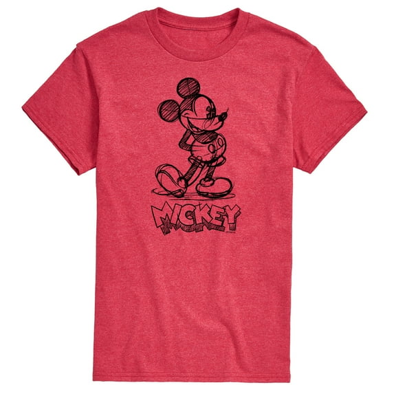 Mickey & Friends - Mickey Sketch - Men's Short Sleeve Graphic T-Shirt