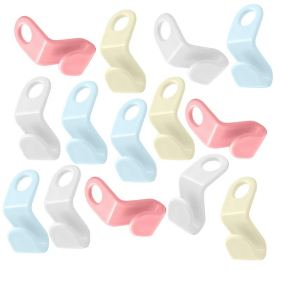 Milisten Multi-Functional Hanger Hooks Clothes Hanger Connecting Hooks PVC 20Pcs