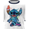 thumbnail image 2 of Disney Stitch Collage Adult Ringer Tee Shirt, XS - XL (Unisex), 2 of 4