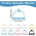 thumbnail image 2 of 1set Acrylic Locking Stitch Markers Hat Mixed color 2.5cm 20pcs/set, 2 of 9
