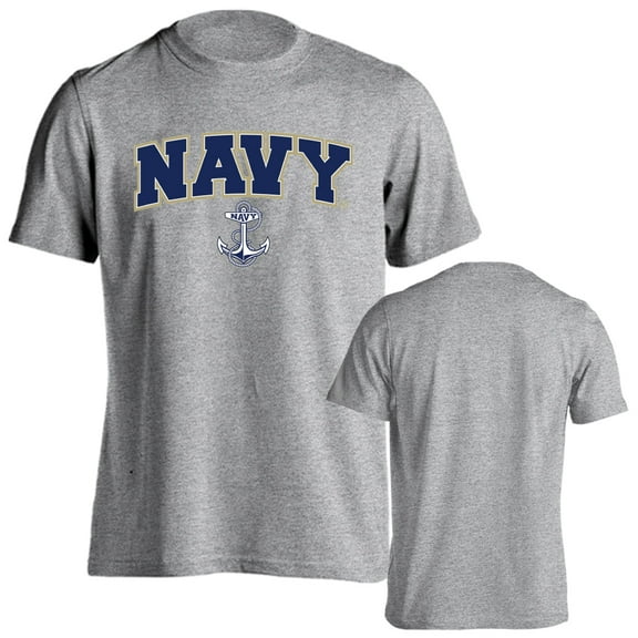 United States Naval Academy Navy Midshipmen Classic Arch with Mascot Short Sleeve T-Shirt