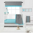 thumbnail image 3 of Bacati - Aztec Love Black/Turquoise Musical Baby Crib Mobile, 3 of 8