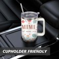 thumbnail image 7 of Mini Flower 40 Oz Tumbler with Handle Lid and Straw, Stainless Steel Double Walled Vacuum Insulated Cup, Cute Anniversary Wedding Birthday Gifts Tumbler for Women Men Friends Outdoor Indoor, 7 of 7