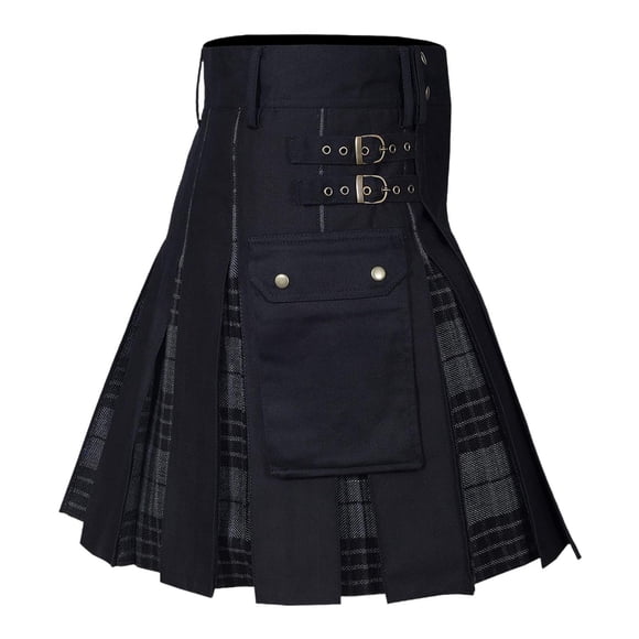 Kilts utilitarios escoceses Kilts de lino para festivales, fiestas, banquetes y espectáculos S