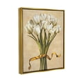 thumbnail image 4 of Stupell Industries Vintage White Tulips Botanical & Floral Painting Gold Floater Framed Canvas Art Print Wall Art, 25 x 31, 4 of 10