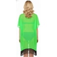 thumbnail image 2 of HAPPY BAY Women's Chiffon Summer Beach Open Front Maternity Beachwear Duster Kimono Cardigan for Women XL-XXL Shamrock Green_N863, 2 of 5