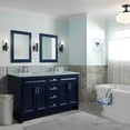 thumbnail image 2 of Bellaterra Home 400700-61D-BU-WMR 61 in. Double Rectangle Sink Vanity with Carrara Marble Top, Blue & White, 2 of 2