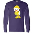 thumbnail image 3 of Inktastic Cute Duck In Yellow Raincoat And Boots, Baby Duck Long Sleeve T-Shirt, 3 of 5