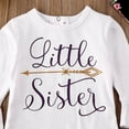 thumbnail image 3 of Matching Clothes Big Sister T-shirt Little Sister Romper+Long Pants Outfits, 3 of 4