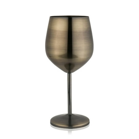 

2Pcs Red Wine Glass Goblet Smooth Stainless Large Capacity Drop-resistance Cup Juice Drinking Gadget for Bar Restaurant No.01