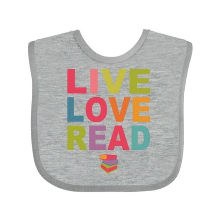 

Inktastic Live Love Read Gift Baby Girl Bib