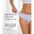 thumbnail image 5 of ANLIQI Women's Underwear Modal Hipster Panties Full Coverage Briefs Soft Stretch Breathable Ladies Underwear 3/6 Pack (3A,S), 5 of 6