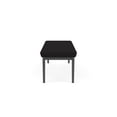 thumbnail image 5 of Lesro Lenox Steel Fabric 3-Seat Waiting Room Guest Bench in Charcoal/Open House Black, 5 of 5
