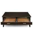 thumbnail image 5 of Leick Home 10504 Laurent Two Drawer Coffee Table with Shelf, Chocolate Cherry, 5 of 18