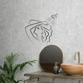 thumbnail image 2 of Woman Silhouette Shower - Bathroom Wall Sticker Vinyl Wall Art Sticker Decal Home Bathroom Rest Room Comfort Room Wall Sticker Sign Ladies Gentlemen Toilet Room Wall Design Reminder Size (20x18 inch), 2 of 3