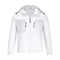 thumbnail image 3 of Street Hooded Jackets Men Spring Summer Windbreaker Loose Coats Thin Jacket Sun protection, 3 of 5