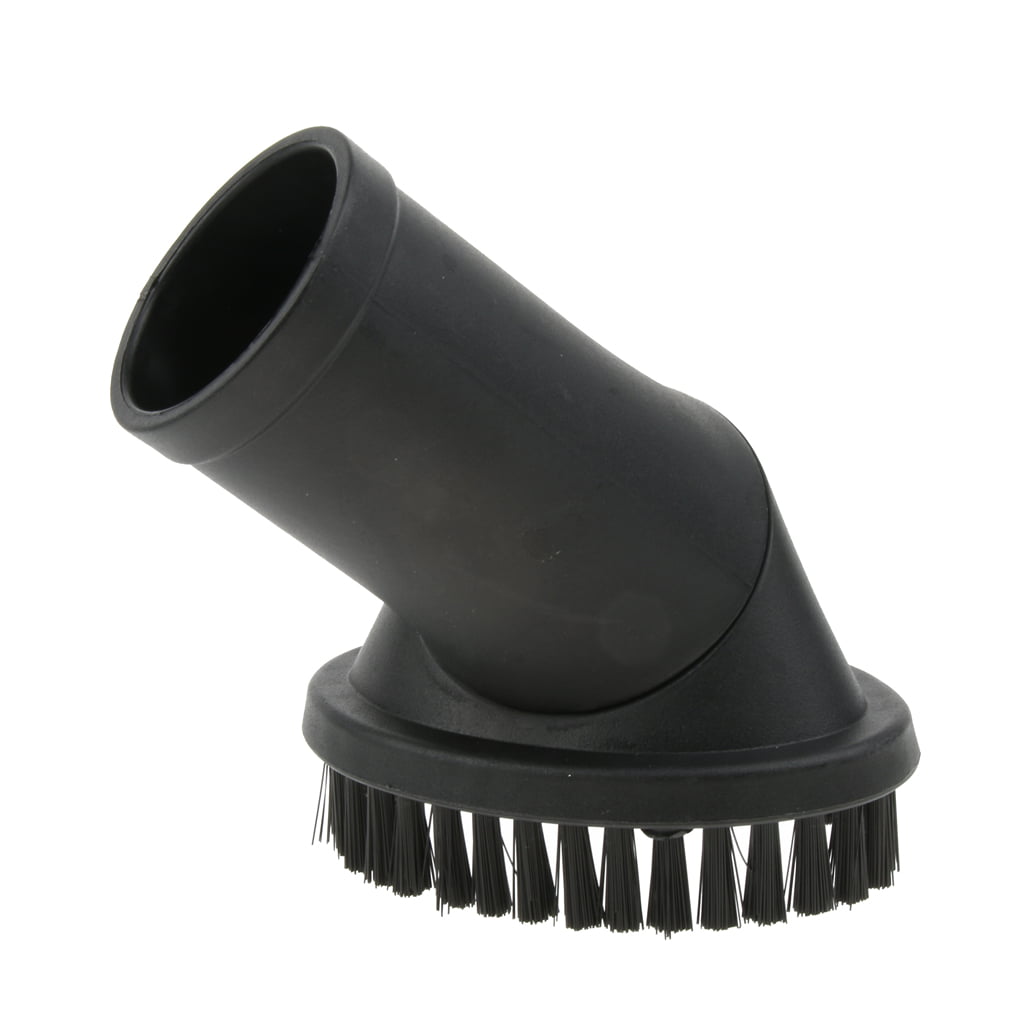 Bristle Round Dusting Brush Head Nozzle Vacuum Cleaner Dust Tool 35mm-Black New 