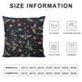 thumbnail image 4 of Flower Hummingbirds Embroidery Print Pillow Cover Style Farmhosue Decor Body Pillow Case Cover with Hidden Zipper, 4 of 5
