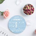 thumbnail image 4 of XDDJA Compassion Strength Courage Warm Hugs Healing Thoughts Positive Energy Love Set of 6 Round Coaster Drinks, Absorbent Ceramic Stone Coasters Cup Mat Cork Base Coffee Table Bar Decor, 4 of 5