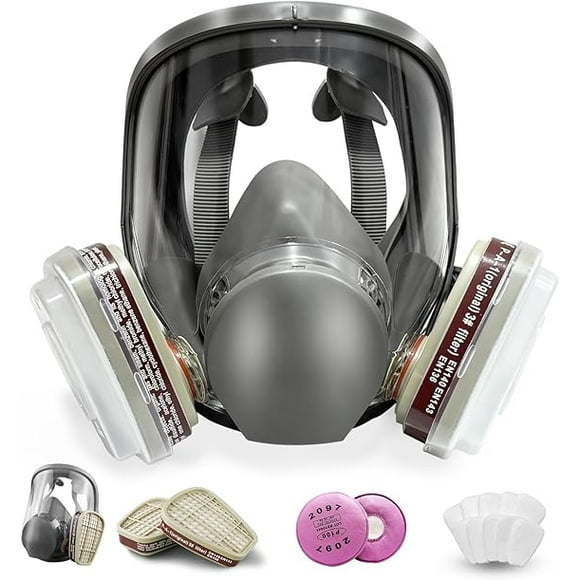 Reusable Respirator Mask with Filters, Protective Gas Mask, Dust Mask for Painting, Welding, Organic Vapors, Sanding, Graffiti
