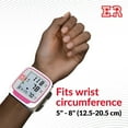 thumbnail image 2 of Ever Ready First Aid Fully Automatic Wearable Blood Pressure Wrist Cuff Monitor, Pink, 2 of 6