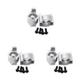 thumbnail image 2 of Wweixi Aluminum Alloy Caster Mounts For ECX 1/12 Rc RGT 136100 RC Car Today silver 3Set, 2 of 6