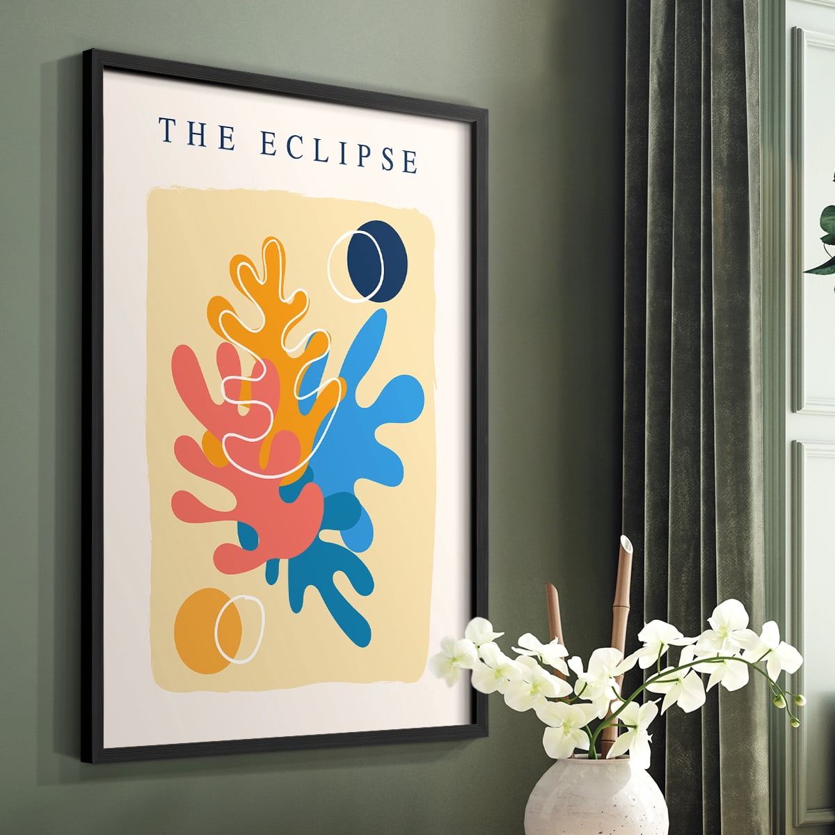 Matisse CCCXI in Black Solid Wood 16 x 20 Framed Print