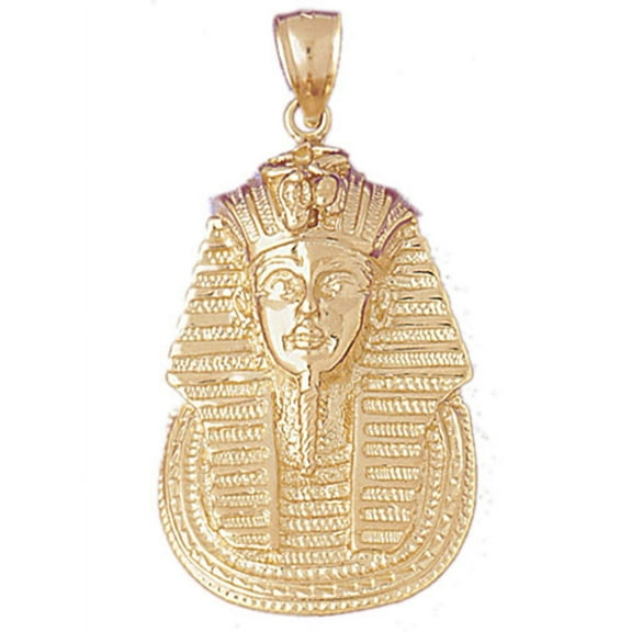 14K Yellow Gold King Tut Pendant - 44 mm