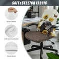 thumbnail image 5 of SCRAWLGOD Universal Cover for Office Chair Seat Soft Non-Slip Breathable Boss Chair Slipcovers Washable Easy to Remove Rotating Chair Cover, Dachshund Butterfly Sunflowers, S, 5 of 7