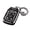 black sliver, variant on OFFCURVE Key Fob Cover with keychain for GMC Yukon/Yukon XL Terrain Acadia Sierra Key Fob Case for Chevy Chevrolet Suburban Tahoe Car Accessories Smart 6 Buttons Key Protector, White