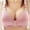 Pink, variant on Azrian Plus Size Bras,Woman's Solid Color Comfortable Hollow Out Perspective Bra Underwear No Rims