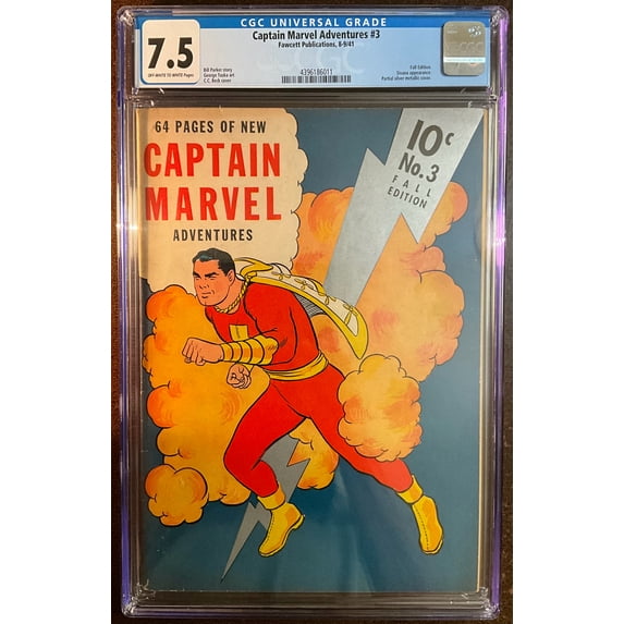 Captain Marvel Adventures #3 - CGC 7.5 Comic Book