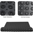 thumbnail image 5 of Bathtub Mat Shower Mat Non Slip Bath Mats 21 x 21 inch for Shower Stall Floor Tub Mat with Suction Cups & Drain Holes Machine Washable Square Bathroom Mat ( Black), 5 of 6