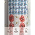 thumbnail image 6 of Independence Day Sheer Curtains 54 Inch Length 2 Panels for Living Room, American Flag Red Blue White Flowers Voile Kitchen Curtain Set, Luxury Privacy Drapes Window Treatment for Bedroom, 6 of 7