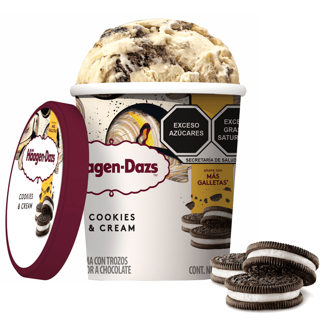 Helado Haagen Dazs cookies & cream 473 ml