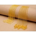 thumbnail image 3 of 10PCS 18KGF Gold Filled Rolo Chain Making Pendant Necklace Accessories Jewelry, 3 of 6