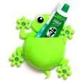 thumbnail image 4 of Kids Toothbrush Toothpaste Holder Wall Mounted Cute Cartoon Frog Shaped Suction Cup Bathroom Storage Organiser Caddy for Decorations, 4 of 5