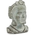 thumbnail image 1 of Siabc - Extra Petit Pot pour Femme avec Tête en Ciment Unibrow, Gris (7 Pouces de Haut), 1 of 4