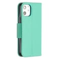 thumbnail image 5 of Allytech Wallet Case Cover for Apple iPhone 12 Mini 5.4-inch, Premium PU Leather Folio Flip Kickstand Credit Cards Holoder Hand Wrist Strap TPU Back Cover for Apple iPhone 12 mini, Green, 5 of 6