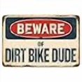 thumbnail image 3 of SignMission 12" X 18" Aluminum Sign, Dirt Bike Dude, 3 of 4