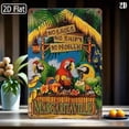 thumbnail image 3 of HELLOYOUNG No Shoes No Shirt No Problem Vintage Metal Sign, 8x12 Inch Durable Margaritaville Wall Art for Beach Bar Island Home Decor, 3 of 14