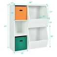 thumbnail image 4 of Giantex Kids Toy Storage Organizer, Wooden Children Bookshelf w/5 Cubbies, White, 4 of 10