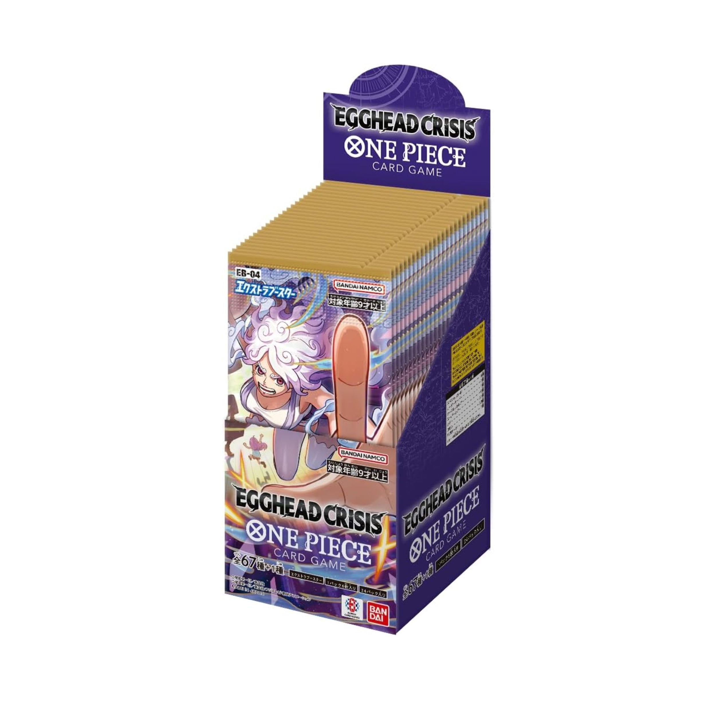 One Piece Card Game EB-04 Egghead Crisis Japanese Booster Box  144 Collectible Cards, Bandai