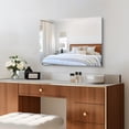 thumbnail image 3 of VONIGEE 18x24 Inch Frameless Bathroom Mirror, Rectangle Wall Mirror with Polished Edge for Over Sink, Vanity Mirror for Bathroom, Bedroom, Living Room, Hangs Horizontally or Vertically, 3 of 9