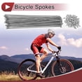 thumbnail image 2 of 72 Set 13G Radios de Bicicleta 274mm Radios de Rueda de Bicicleta Acero al Carbono Galvanizado Tono Plateado, 2 of 7